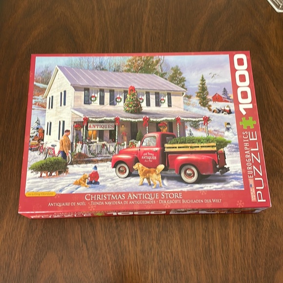 Eurographics 1,000 piece Christmas antique store puzzle - Picture 1 of 10